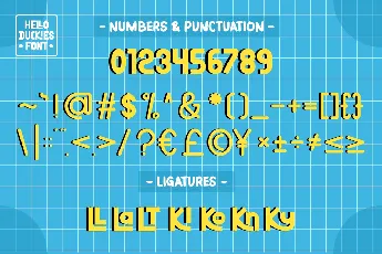 HELLO DUCKIES font