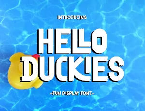 HELLO DUCKIES font