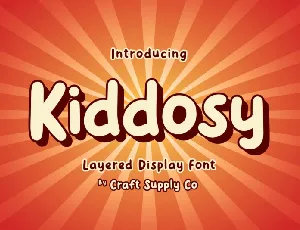 Kiddosy layered font