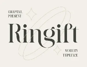 Ringift font