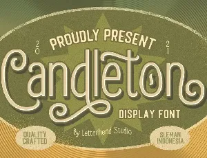 Candleton font