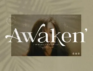 Awaken Serif font