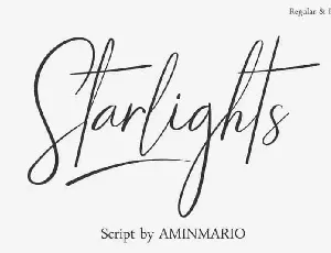 Starlights Script font