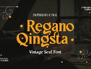 Regano Qingsta font