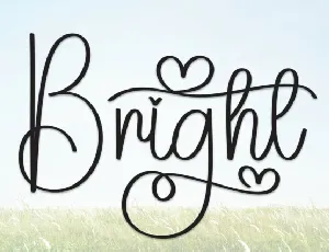 Bright Script Typeface font