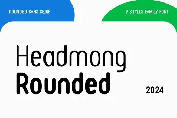 Headmong Rounded Family font