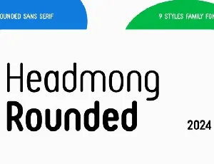 Headmong Rounded Family font