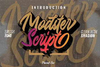 Modster Script font