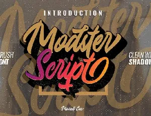 Modster Script font