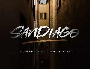 Sandiago Brush font