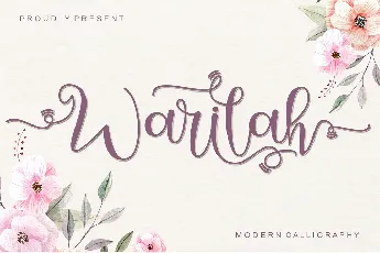 Warilah - Personal Use font