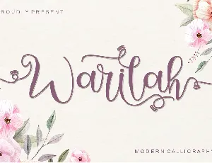 Warilah - Personal Use font