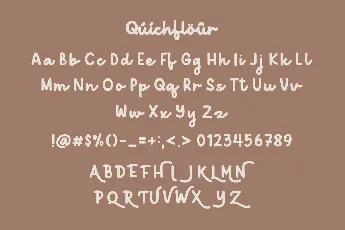 Quichflour Demo font