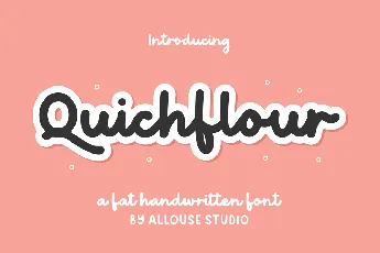 Quichflour Demo font