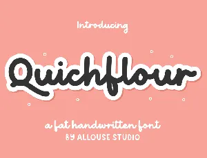 Quichflour Demo font