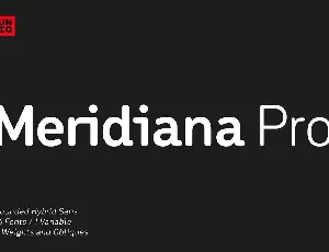 Meridiana Pro font