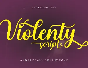 Violenty Script font
