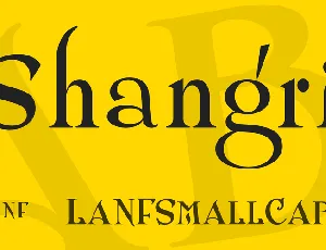 Shangri font