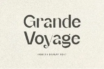 Grand Voyage font