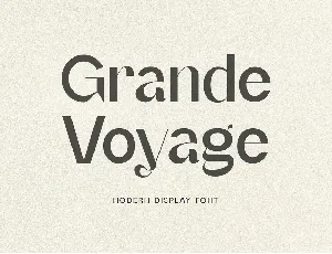 Grand Voyage font