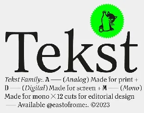 Tekst Family font