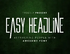 Easy Headline font