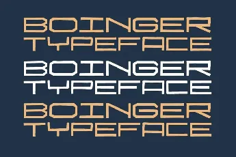 Boinger font