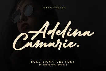 Adelina Camarie Signature font