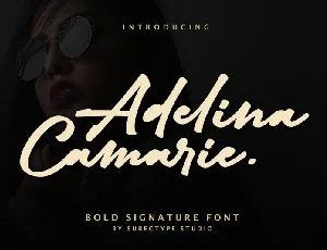 Adelina Camarie Signature font