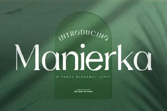 Manierka font