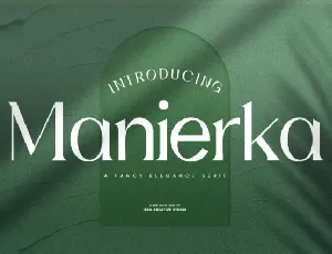 Manierka font