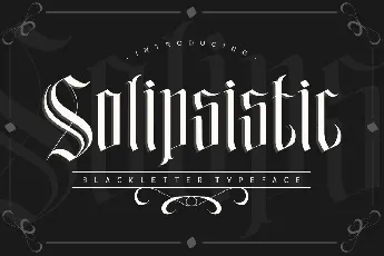 Solipsistic font