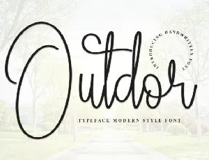 Outdor Script font