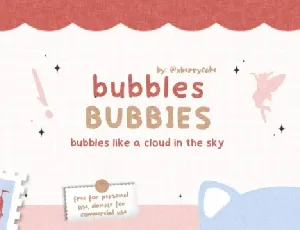 Bubbies Display font