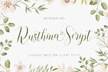 Rusthina Script font