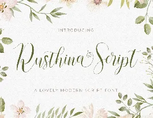 Rusthina Script font