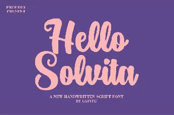 Hello Solvita font