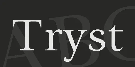 Tryst font