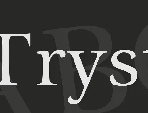 Tryst font