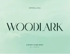 Woodlark font