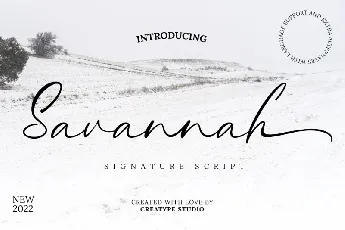 Savannah font