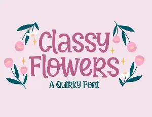 Classy Flowers font
