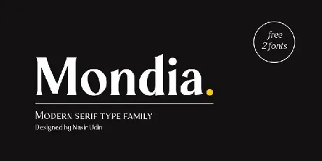 Mondia Serif font