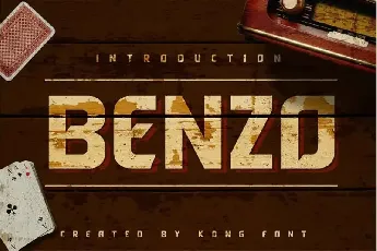 Benzo Display font