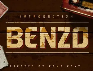 Benzo Display font