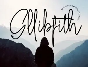 Gllibfith Handwritting font