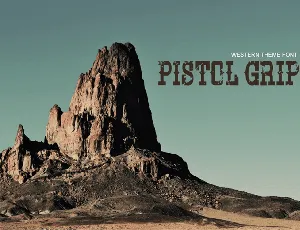 Pistol Grip Pump font