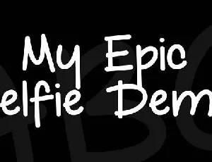 My Epic Selfie font