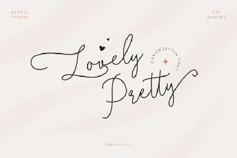 Lovely Pretty Typeface font