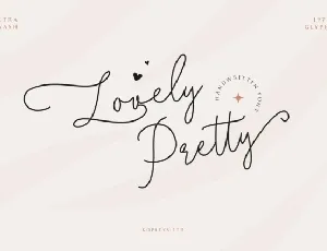 Lovely Pretty Typeface font